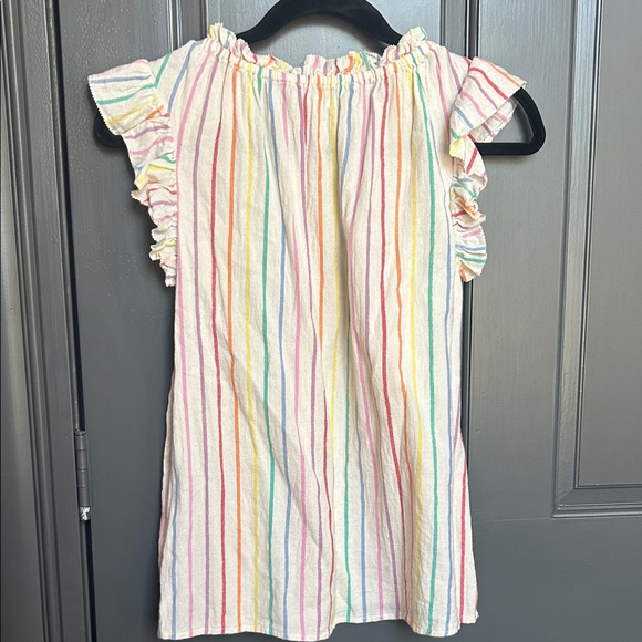 THML Multicolor Striped Ruffle Top size small - Picture 4 of 4